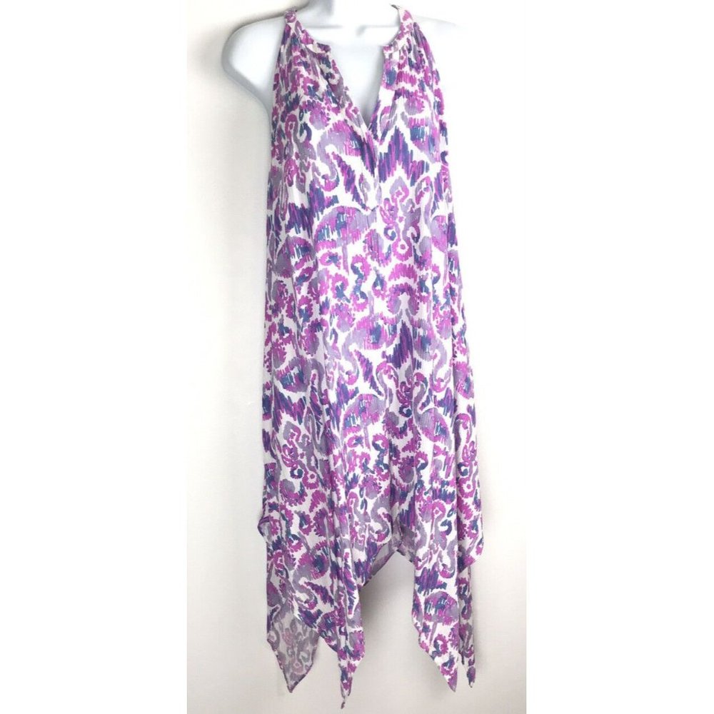 Lilly Pulitzer Monica Midi/Maxi Beach Dress Cover Up Shark Bite Pull Over Small